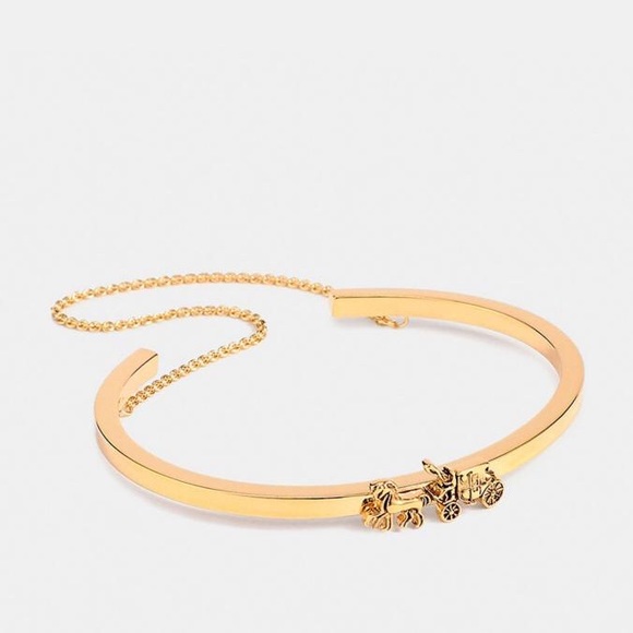 COACH Horse and Carriage Double Cuff Bracelet - Picture 1 of 5